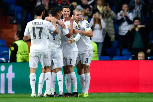 Real Madrids Cristiano Ronaldo jublar