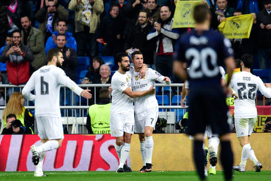 Real Madrids Cristiano Ronaldo jublar