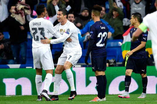 Real Madrids Cristiano Ronaldo jublar