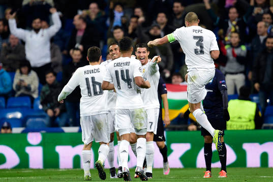 Real Madrids Cristiano Ronaldo jublar