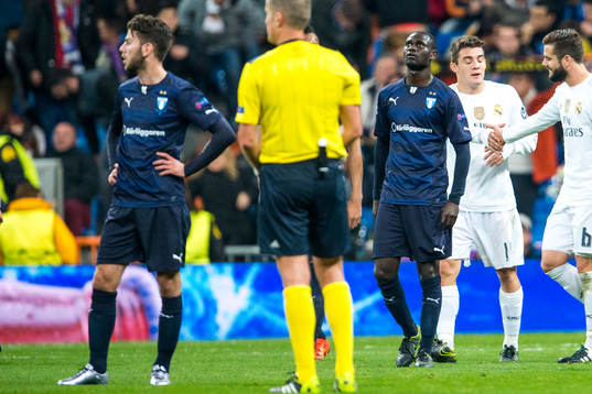 Malmö FFs Erdal Rakip och Enoch Kofi Adu deppar