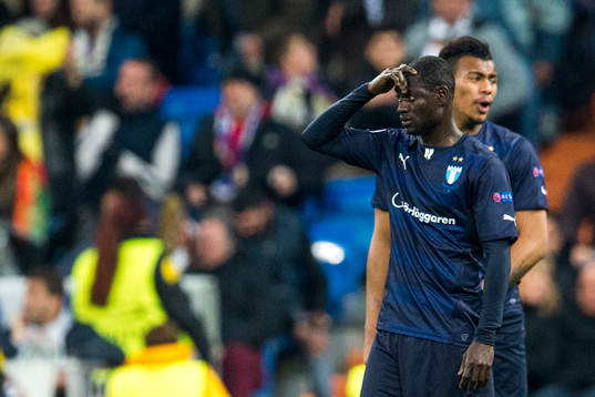 Malmö FFs Enoch Kofi Adu deppar