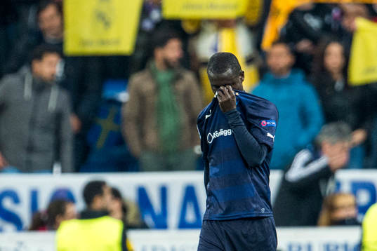 Malmö FFs Enoch Kofi Adu deppar
