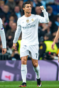 Real Madrids Cristiano Ronaldo jublar