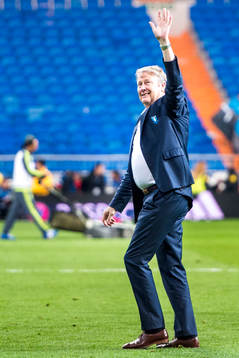 Malmö FFs tränare Åge Hareide tackar