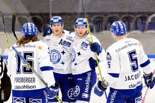 Leksands Johan Porsberger (v) och Robin Jacobsson (h)