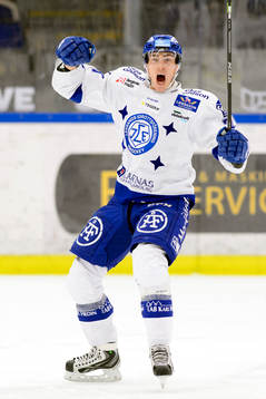 Leksands Tobias Forsberg jublar