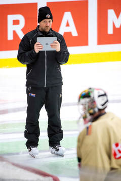 Frölundas målvaktstränare Kristoffer Martin