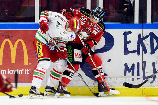 Modos Emil Djuse och Malmö Redhawks  Christoffer Forsberg