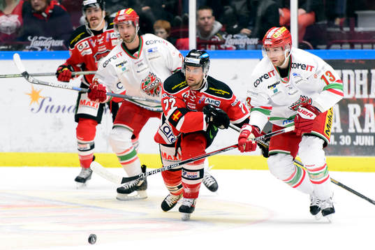Malmö Redhawks  T.J. Galiardi mot Modos Bill Thomas