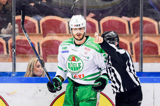 Rögles Almen Bibic fick matchstraff
