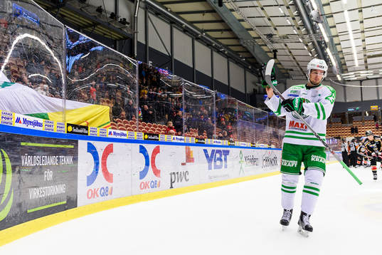 Rögle spelarna tackar deras tillresta supportrar