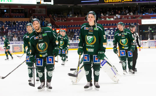Färjestads Johan Olofsson, Milan Gulas  och Joel Eriksson