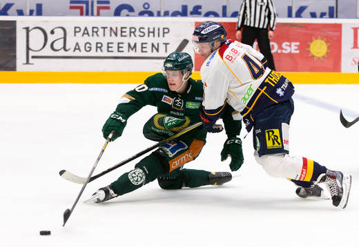 Färjestads Joel Eriksson Ek  och Djurgårdens Patrick