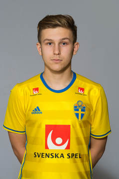 Anton Friberg som spelar i P15/00-landslaget