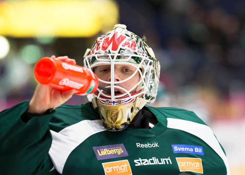 Färjestads målvakt Lars Haugen