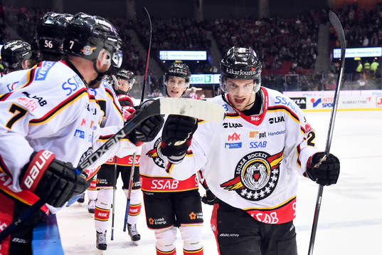 Luleås Brendan Mikkelson jublar