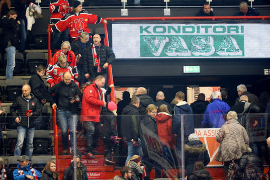 Behrn Arena utryms