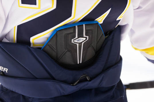 En generell bild av baksidan på ishockeybyxor