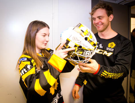 Skellefteå-supportern Amanda Liss från Dalarna fick sin