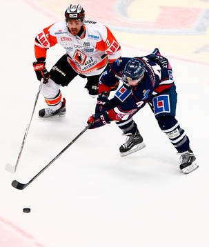Karlskronas Robin Gartner och Linköpings Chad Billins