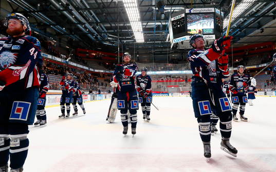 Linköpings spelare jublar