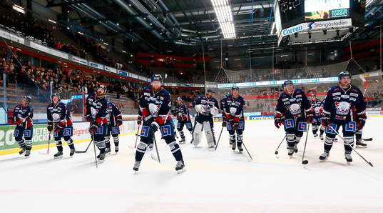 Linköpings spelare jublar