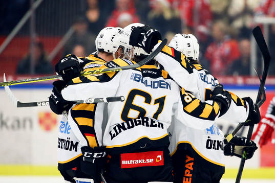 Skellefteås Fredrik Lindgren jublar