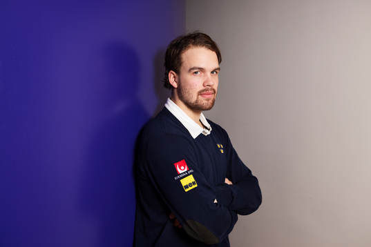 Axel Holmström, spelare i Sveriges juniorlandslag i