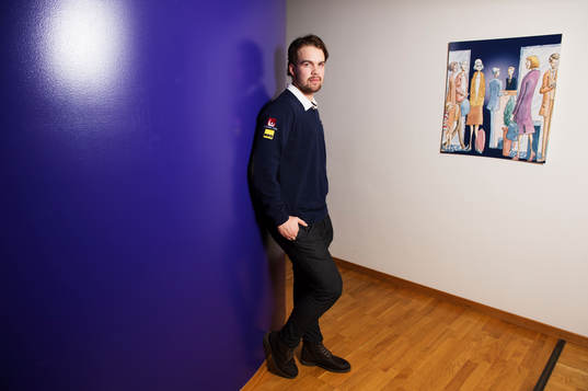 Axel Holmström, spelare i Sveriges juniorlandslag i