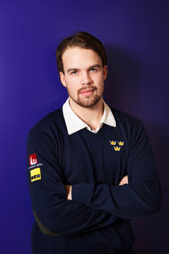 Axel Holmström, spelare i Sveriges juniorlandslag i