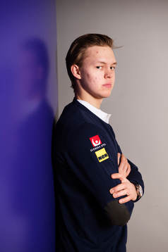 Linus Söderström, spelare i Sveriges juniorlandslag i