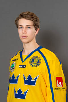 Lukas Vejdemo, spelare i Sveriges juniorlandslag i ishockey