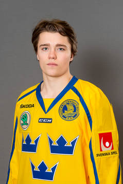 Erik Källgren, spelare i Sveriges juniorlandslag i ishockey