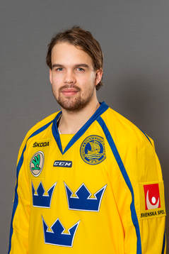 Axel Holmström, spelare i Sveriges juniorlandslag i