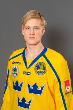 Gabriel Carlsson, spelare i Sveriges juniorlandslag i