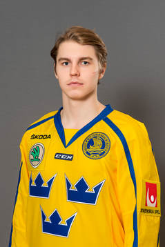 Sebastian Aho, spelare i Sveriges juniorlandslag i ishockey