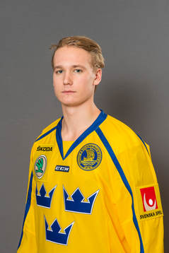 Gustav Forsling, spelare i Sveriges juniorlandslag i