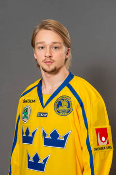 Rasmus Asplund, spelare i Sveriges juniorlandslag i ishockey