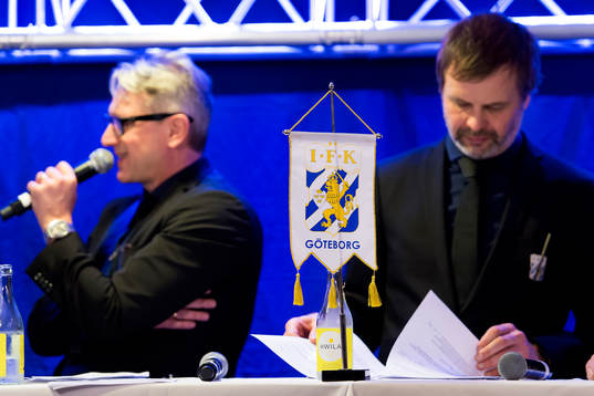 Ulf Ivarsson, kassör, och  Karl Jartun, ordförande i IFK