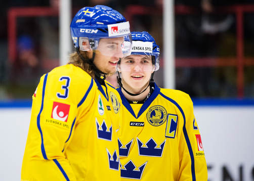 Sveriges William Lagesson och Sebastian Aho