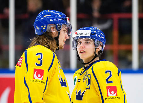 Sveriges William Lagesson och Sebastian Aho