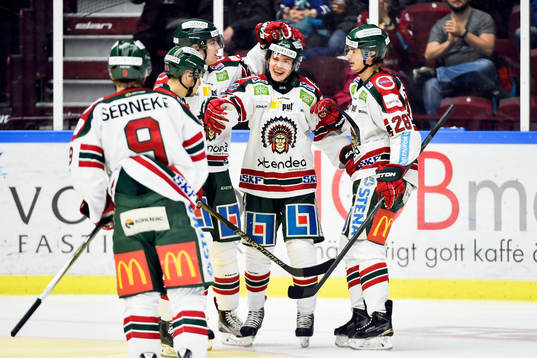 Frölundas Artturi Lehkonen jublar