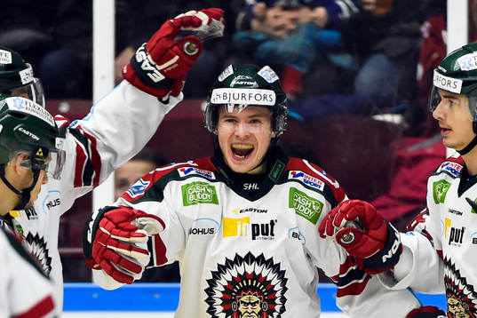 Frölundas Artturi Lehkonen jublar