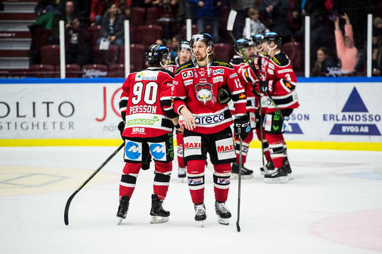 Malmö Redhawks Andreas Thuresson och Mattias Persson deppar