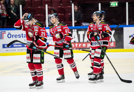 Malmö Redhawks Henrik Hetta, Nicklas Jadeland och Mattias
