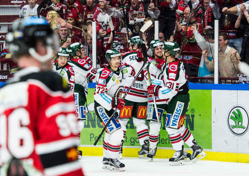 Frölundas Patrik Carlsson, Sebastian Stålberg och Nicklas