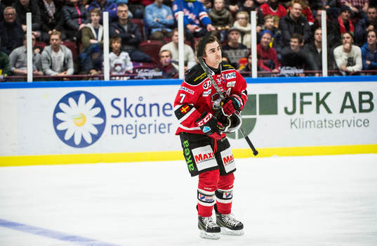 Malmö Redhawks Nils Andersson får matchstraff