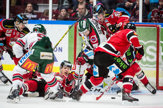 Malmö Redhawks Jeremias Augustin, Johan Ivarsson, Kim