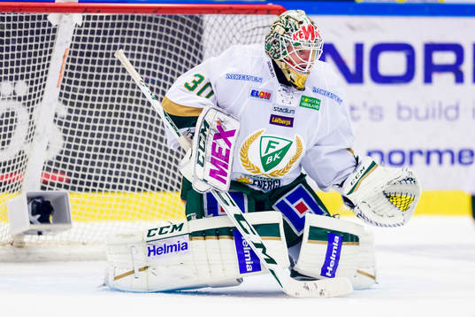 Färjestads målvakt Lars Haugen